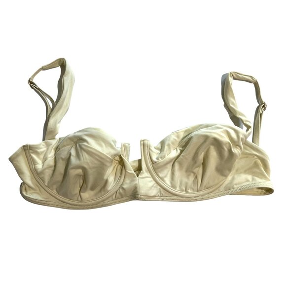 MONDAY Swimwear Clovelly Bikini Top in Ivory - Picture 1 of 5